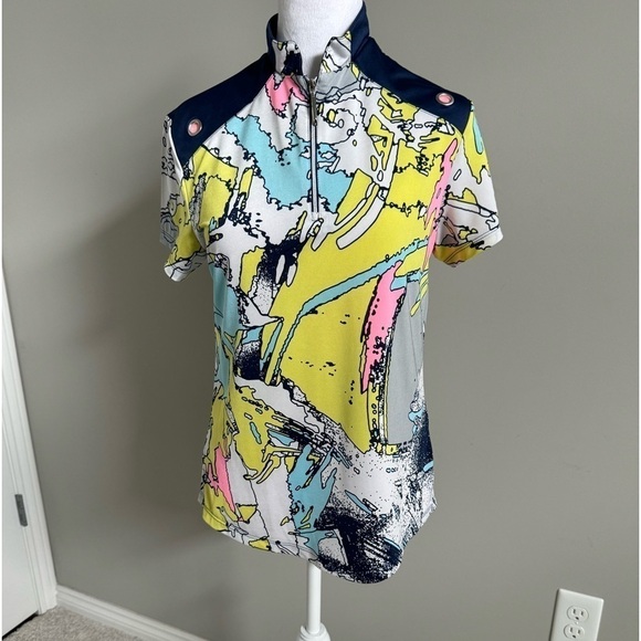 Jamie Sadock Colorful Golf Top Size Small - Picture 1 of 7